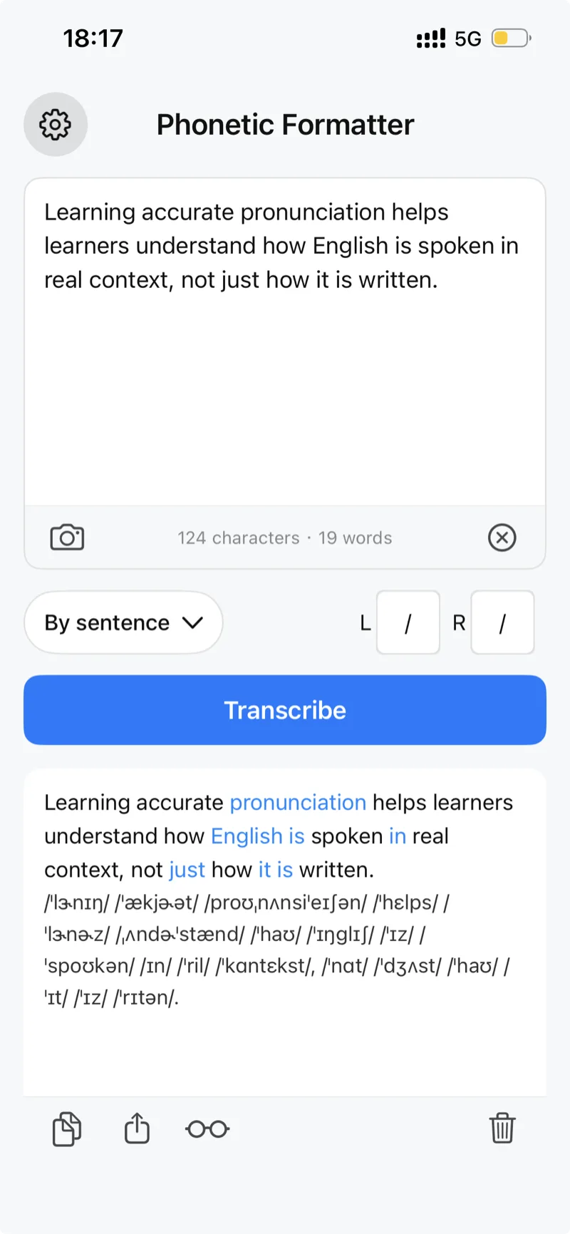 Phonetic Formatter: English — convert English text to structured IPA transcription