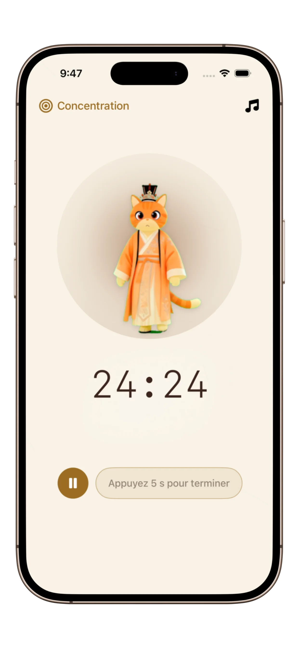 Minuteur PurrrrrFocus pour les études