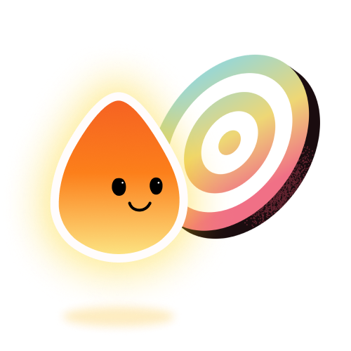 step goal mascot character personalized daily movement target planning illustration